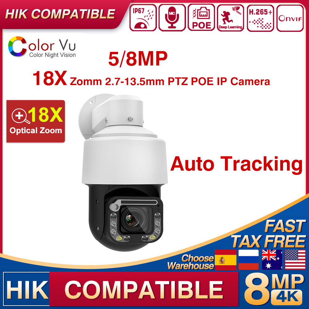 Smart Home Hikvision - Hikvision Compatible 4K 8MP POE PTZ