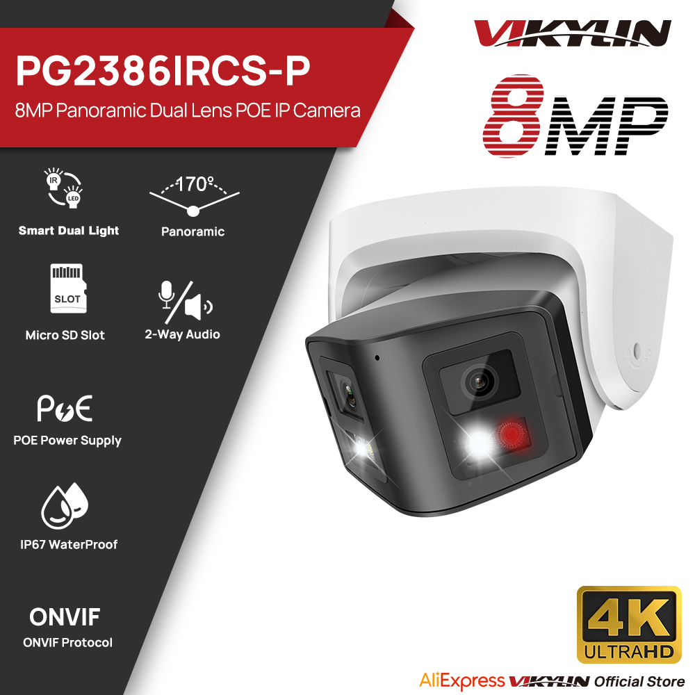 Smart Home Hikvision - Vikylin 8MP Panoramic Smart Dual Light