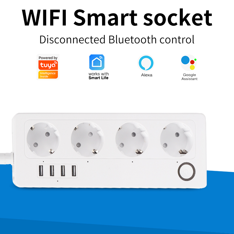 Smart Power Strip - SIXWGH Tuya Smart Extension Cord Socket