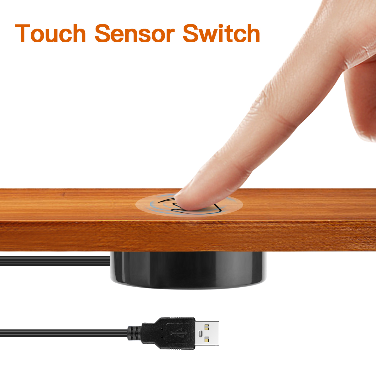 Smart Home Llm - USB 5V Penetrable Wooden 20mm Touch