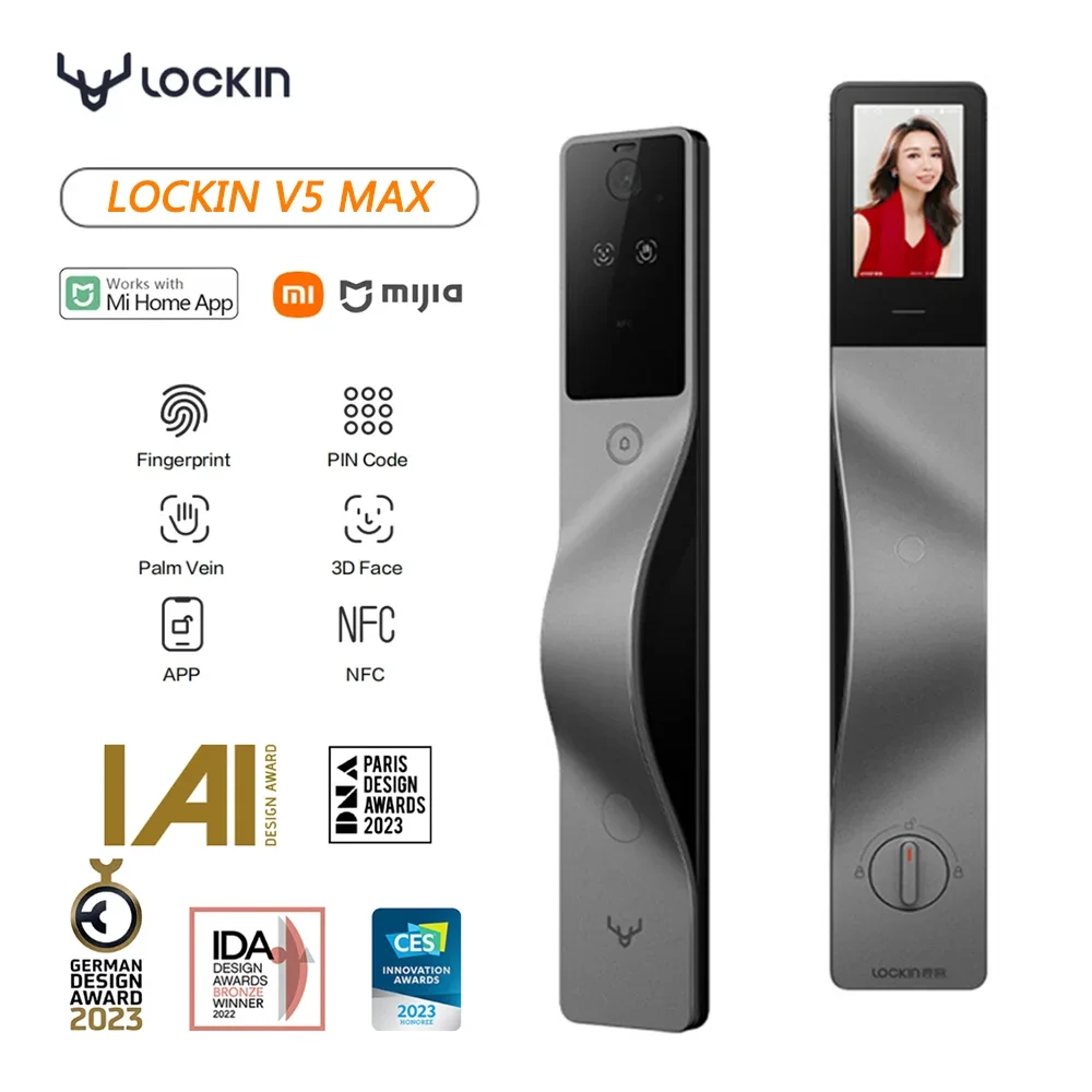 Smart Home Lock - Lockin V5 Max 3D Face Recognition