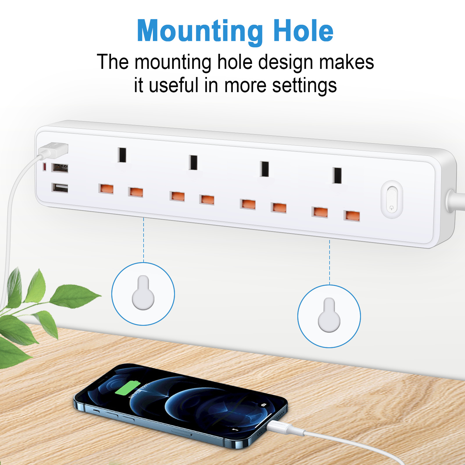 Power Strip Electric Socket UK - Smart Power Strip recension och pris