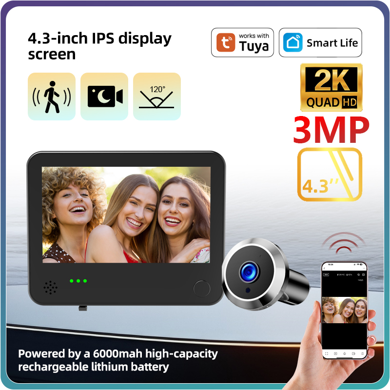 Danmini 4.3inch 2K Smart Life  - Smart Home Battery Camera recension och pris