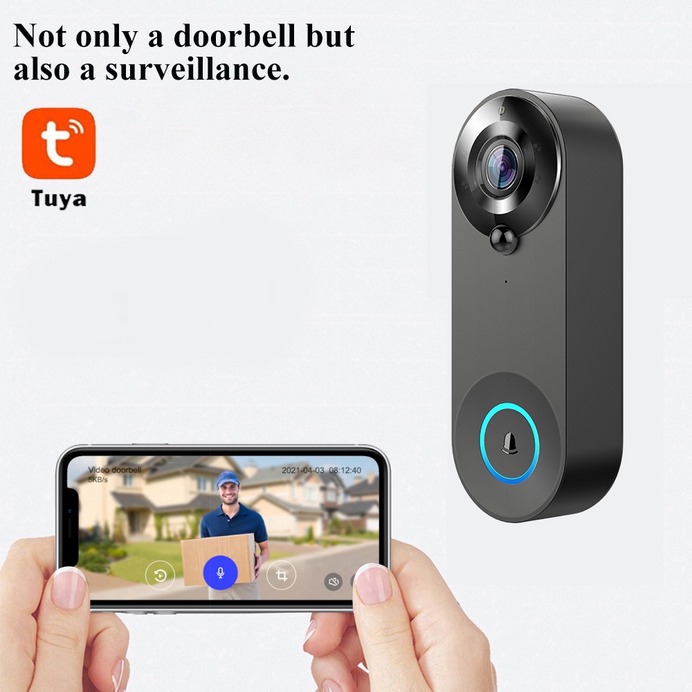 Tuya 1080P Wireless WIFI Doorb - Smart Home Battery Camera recension och pris