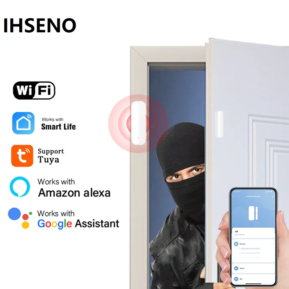iHseno Tuya WiFi Door Sensor W - Smart Home Appliances recension och pris