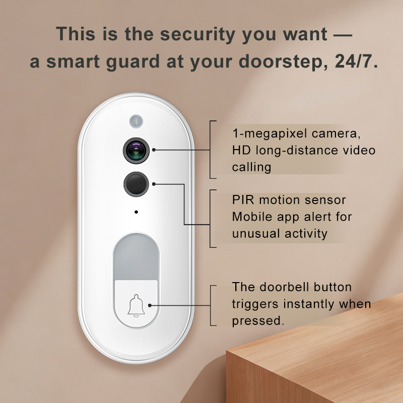 Tuya Smart Video Doorbell Wire - Smart Home Battery Camera recension och pris