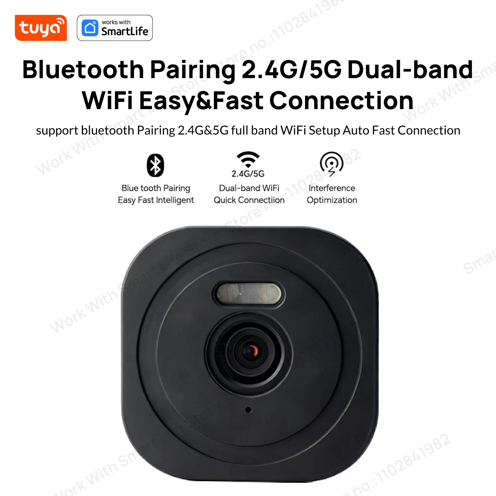 3MP 2K Tuya Window Camera,2.4G - Smart Home Os recension och pris
