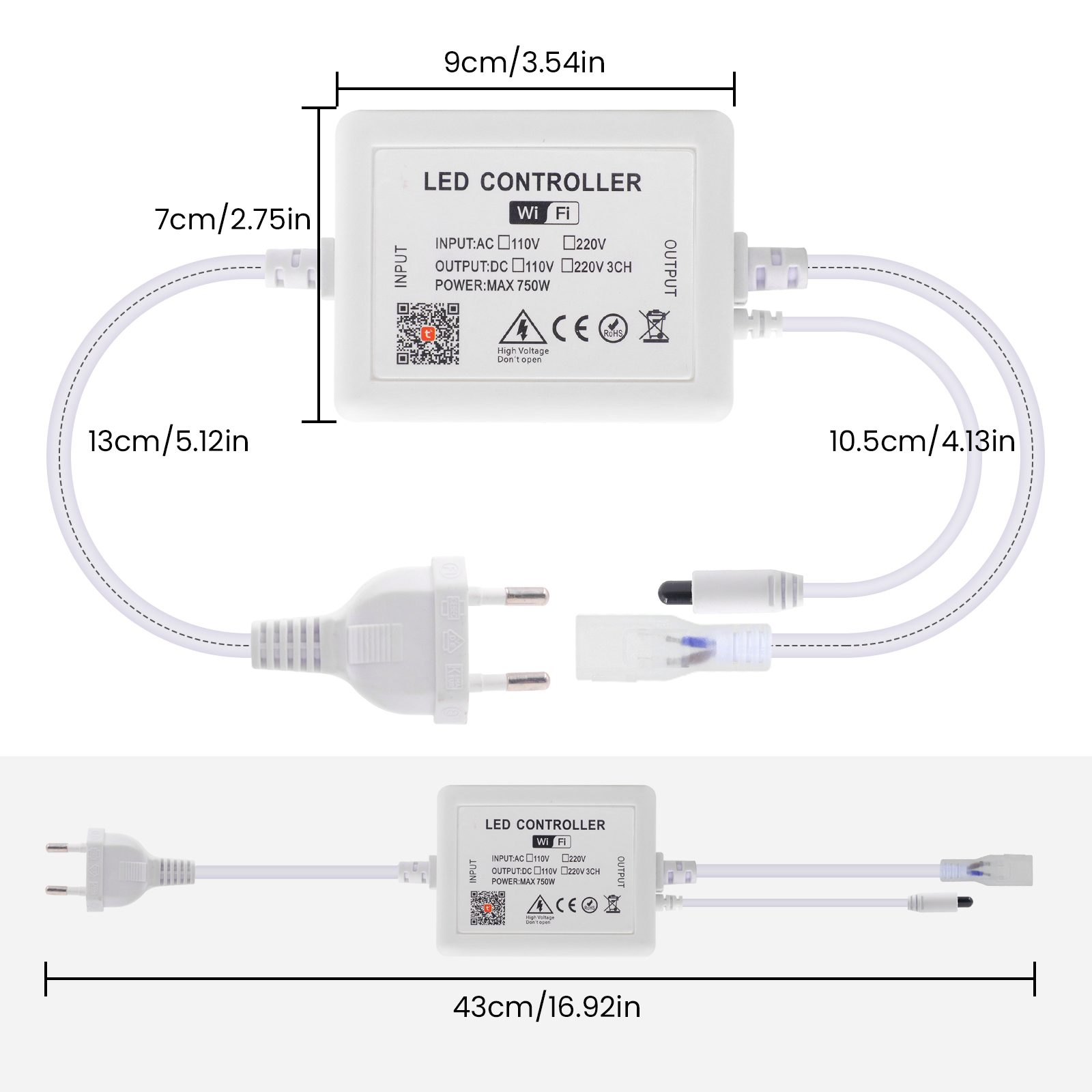 Tuya WIFI LED Dimmer for 10mm  - Smart Power Strip recension och pris