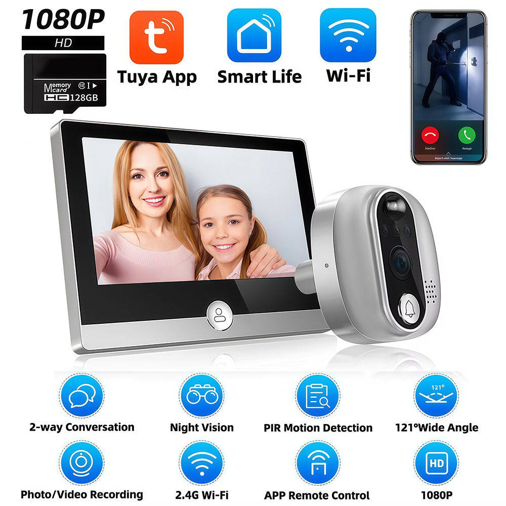 Tuya 1080P WiFi Door Bell Came - Smart Home Battery Camera recension och pris