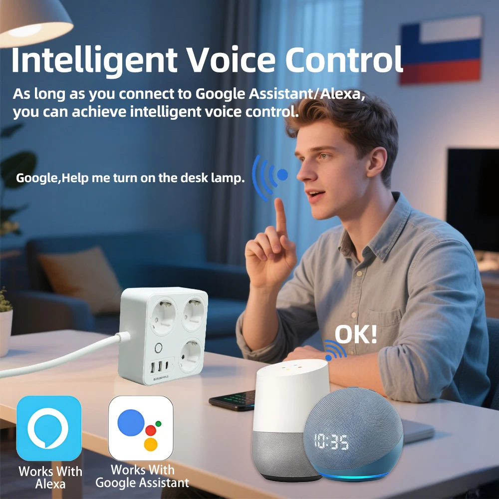 BORUIDAPLS ZigBee EU Smart Pow - Smart Power Strip recension och pris