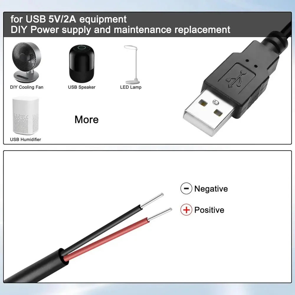 DC 2-pin USB Power Cable USB M - Smart Power Strip recension och pris