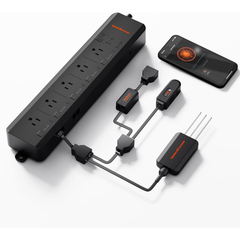 Spider Farmer 5 AC Smart APP-B - Smart Power Strip recension och pris