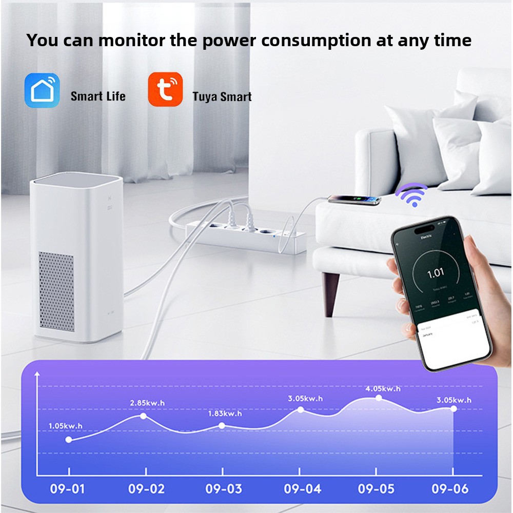 LELLKI WiFi Socket 2A1C PD30W  - Smart Power Strip recension och pris