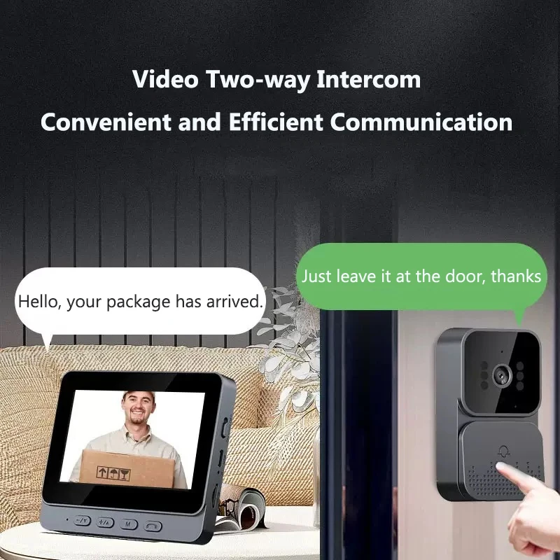 Wireless Video Intercom Doorbe - Smart Home Battery Camera recension och pris