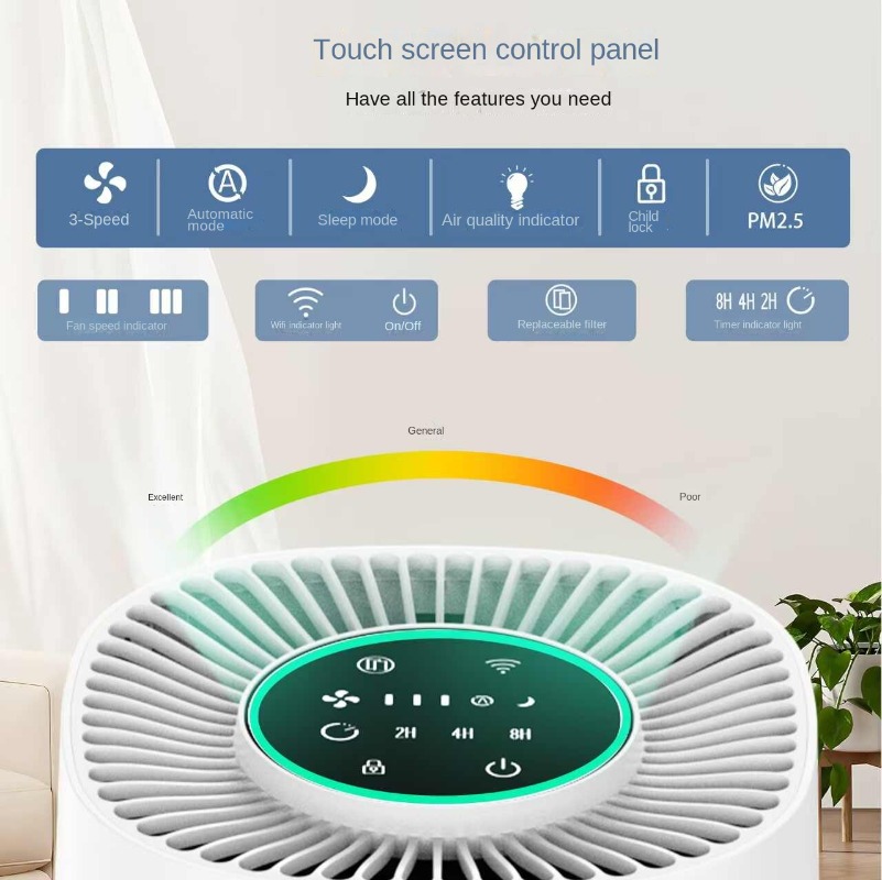 Smart Home Air Purifier with A - Smart Air Purifier recension och pris