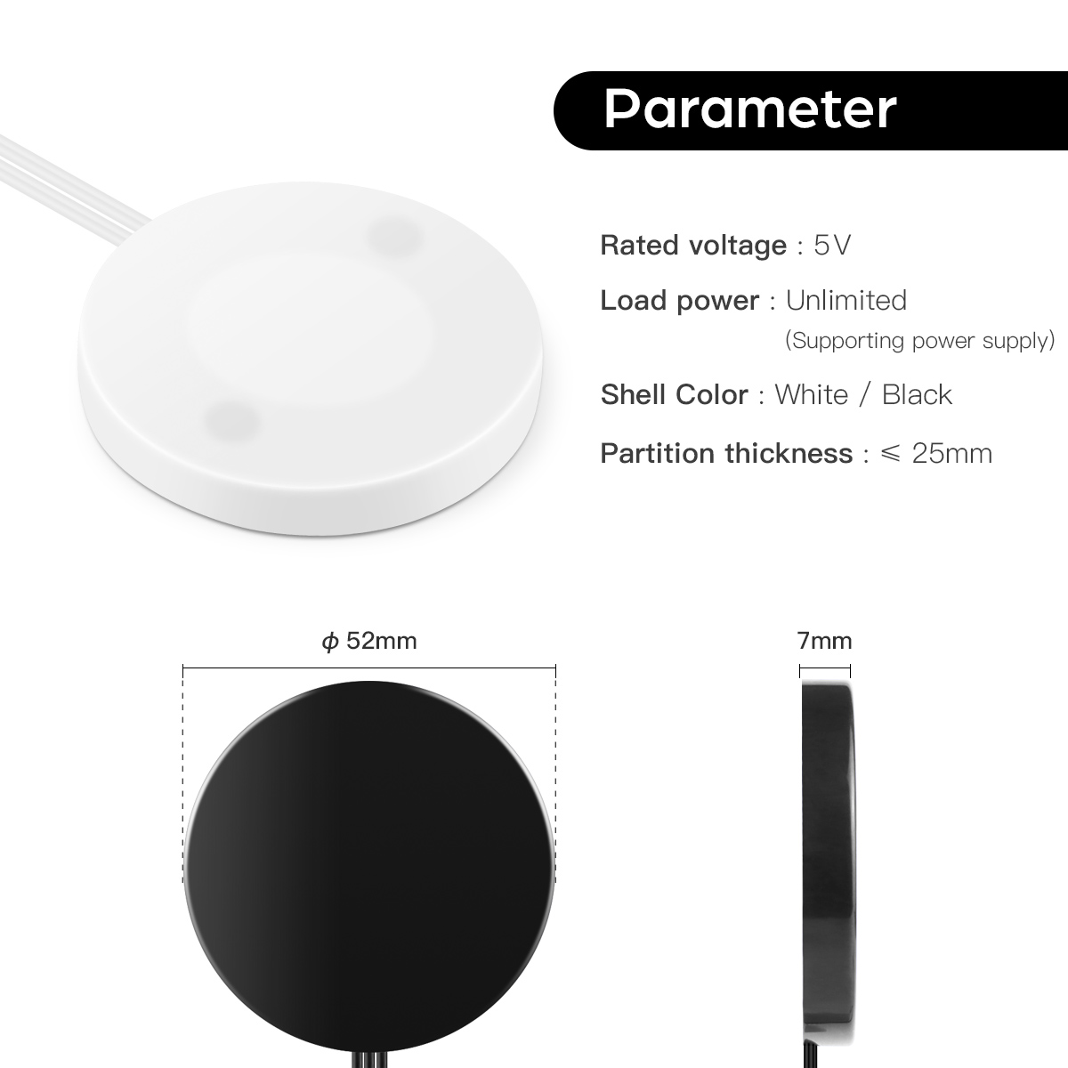 USB 5V Penetrable Wooden 20mm  - Smart Home Llm recension och pris