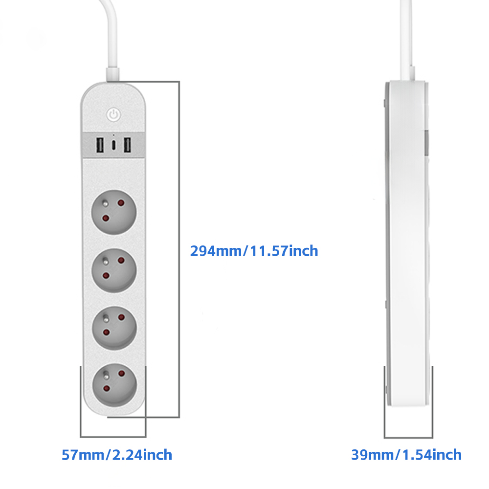 LELLKI FR WiFi Tuya Smart Powe - Smart Power Strip recension och pris