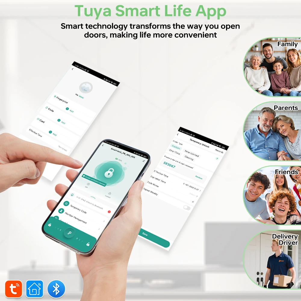 Tuya Bluetooth Smart Fingerpri - Smart Home Lock recension och pris