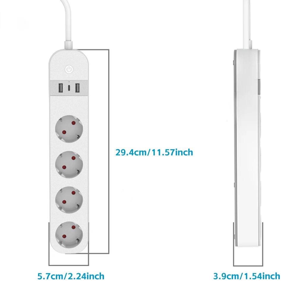 BORUIDAPLS EU Plug WiFi Smart  - Smart Power Strip recension och pris