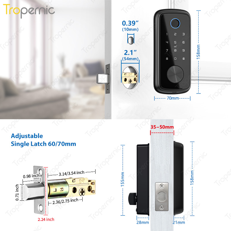 Tuya Zigbee Door Deadbolt Lock - Smart Home Lock recension och pris