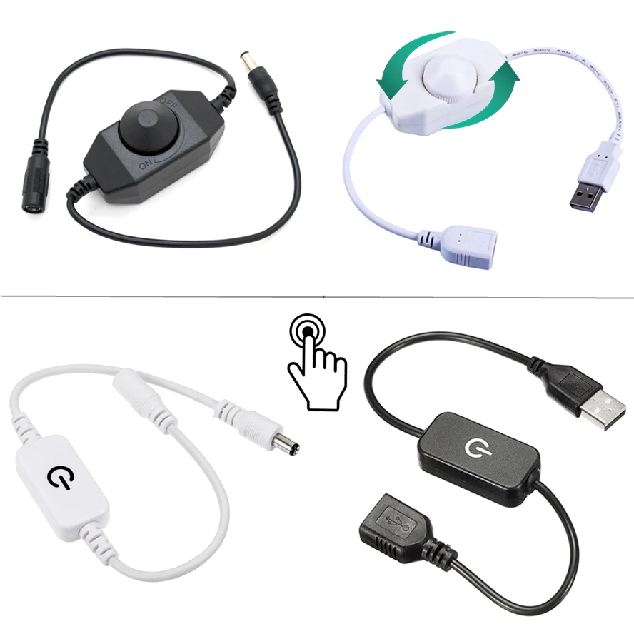 Knob Touch Dimming Switch USB  - Smart Power Strip recension och pris