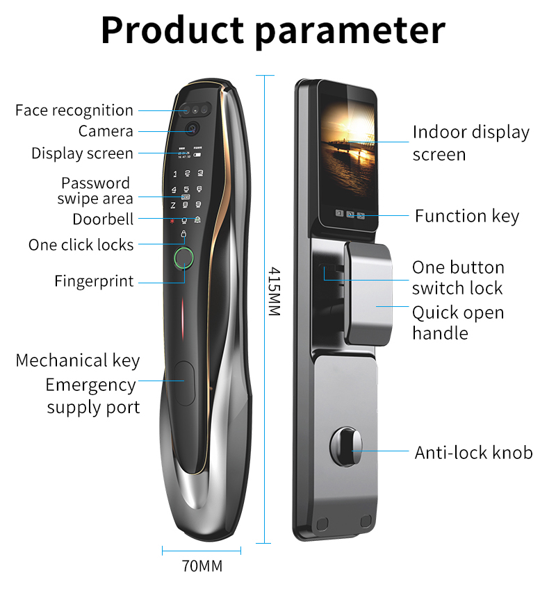 TYSH Tuya Security Fingerprint - Smart Home Battery Camera recension och pris